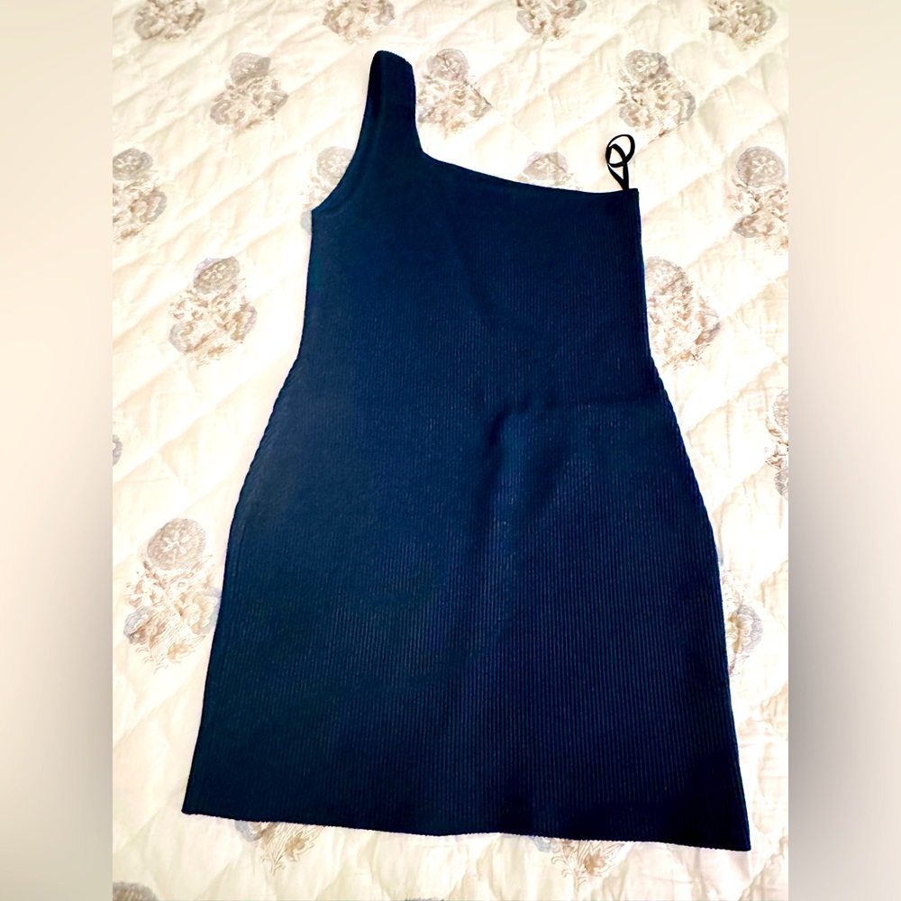 One-Shoulder Black Dress